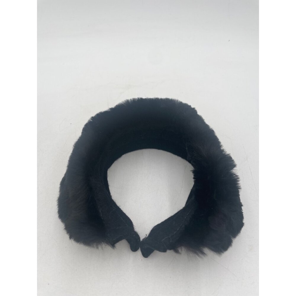Vintage Victorian Black Faux Fur Collar Accessory For Women